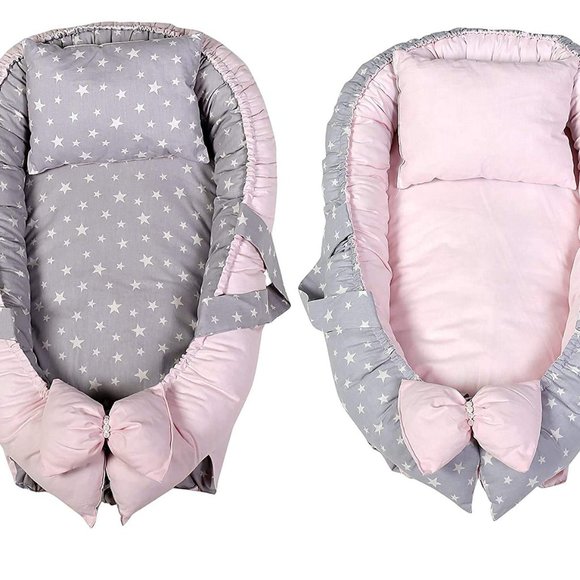 Cutelions Other - Baby Lounger Double-Sided Nest with Pillow